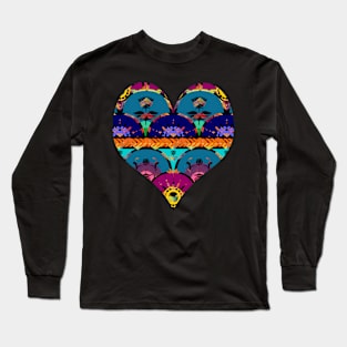 Boho Painted Hearts | Cherie's Art(c)2021 Long Sleeve T-Shirt